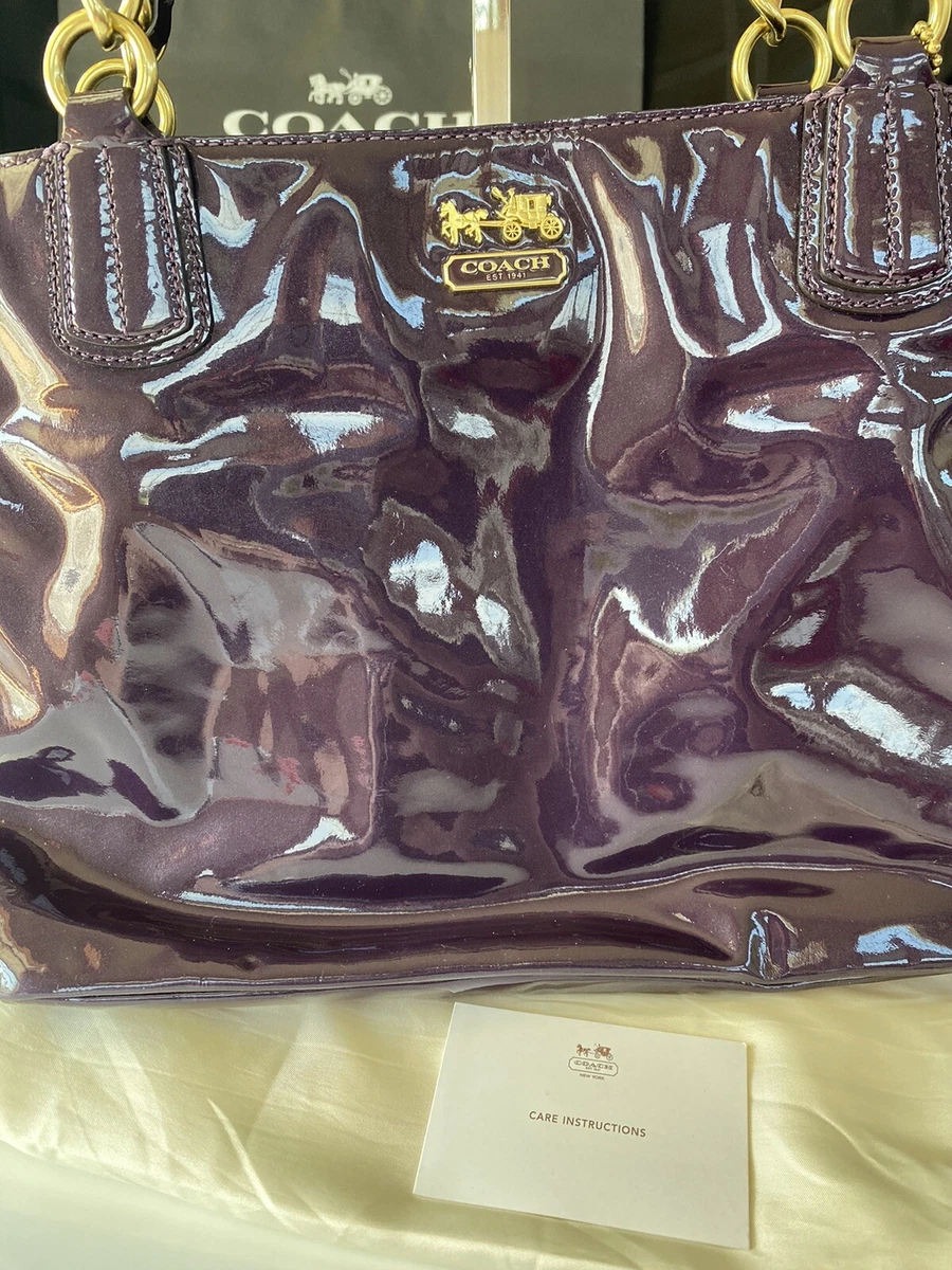 Coach aubergine purse Clearance