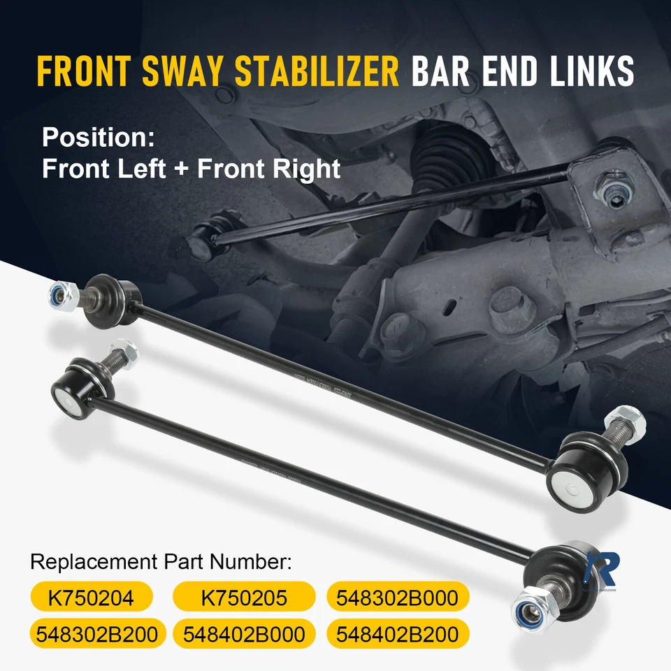 Juego de 1 par de eslabones de barra estabilizadora delantera aptos para Hyundai Santa Fe Veracruz Kia Sorento Foto 4 de 4