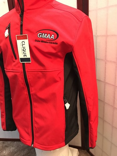 Clique Brand Full Zip Jacket Fleece lined Red GMMA Men's Size M - Picture 2 of 9