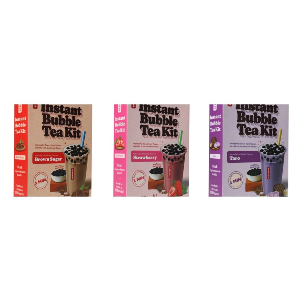 Kit de té burbuja instantánea Pocas 3 unidades varios sabores nuevo