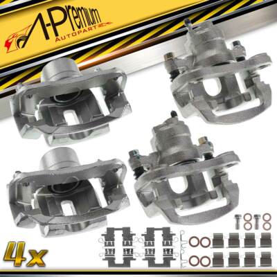 A-Premium 4x Front & Rear Brake Calipers w/ Bracket for Toyota Highlander 04-07