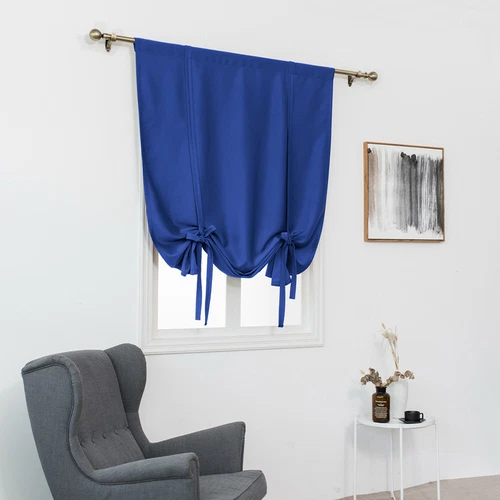 Blockout Short Window Curtains Draperies Shade Drapes Panel Living Room Kitchen - Bild 5 von 38