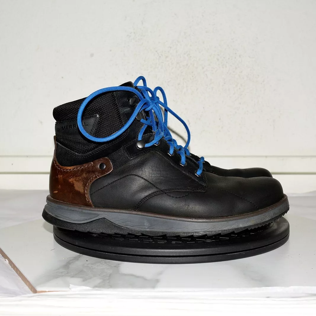 Merrell EPICTION MID Black Waterproof Boots Leather Men US 8.5 