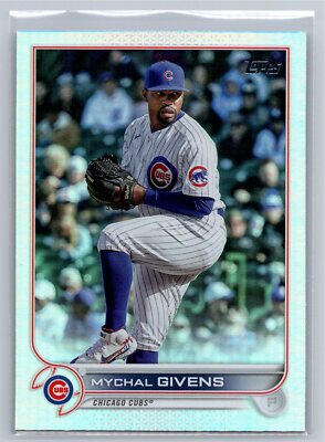 2022 Topps Update #US140 Mychal Givens Rainbow Foil Chicago Cubs Baseball Card