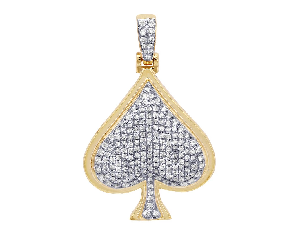 Diamond spade pendant deals