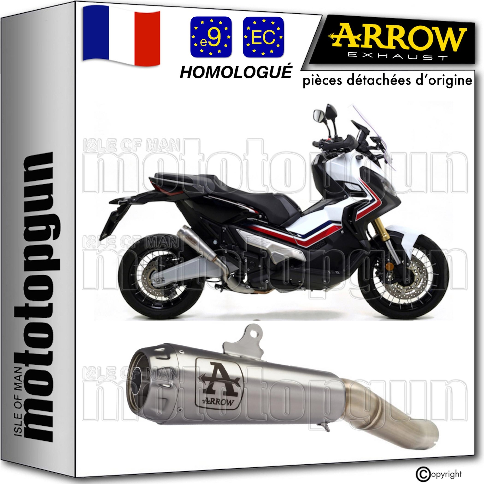 Silencieux Arrow Pro-Race homologué pour Honda X-ADV 750 2022