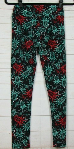 LuLaRoe Leggings Women's OS One Size Statue of Liberty Americana July 4th New - Picture 3 of 3