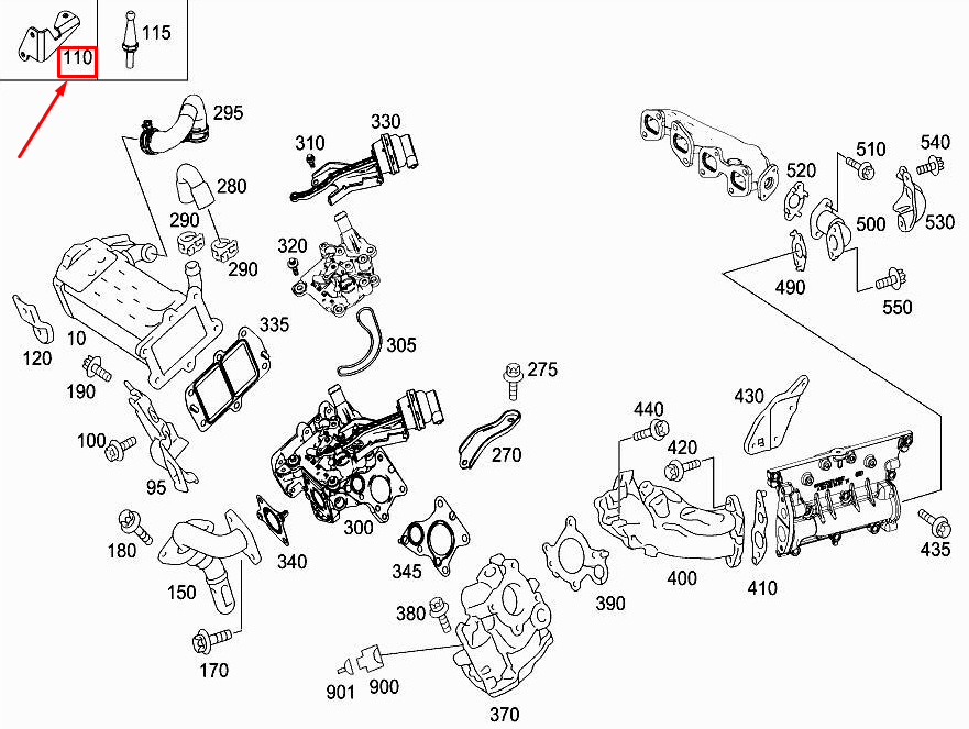 MERCEDES-BENZ GLA X156 Motorabdeckungshalterung A6510109915