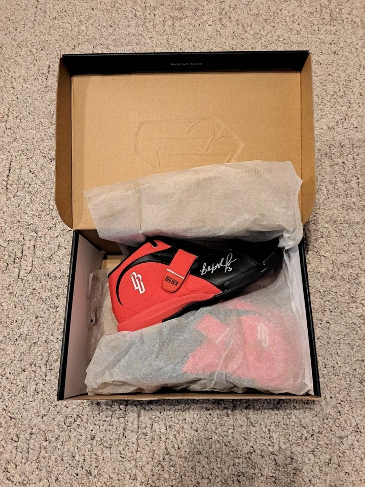 BEN WALLACE HOF PISTONS BULLS "BIG BEN" AUTOGRAPHED SHOES MINT NEW NEVER WORN - Image 4 of 4
