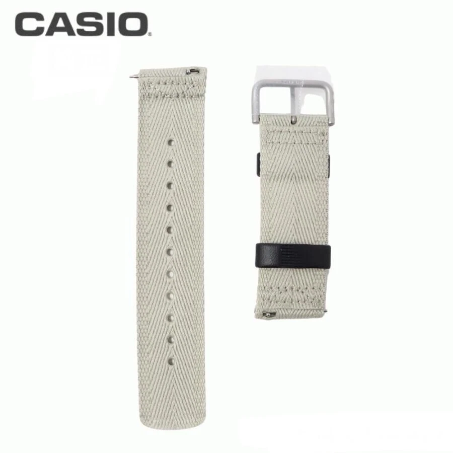 Correa de reloj de nailon beige genuino CASIO PRO TREK 10568025 para PRG-650YBE PRW-6600YB Foto 4 de 4