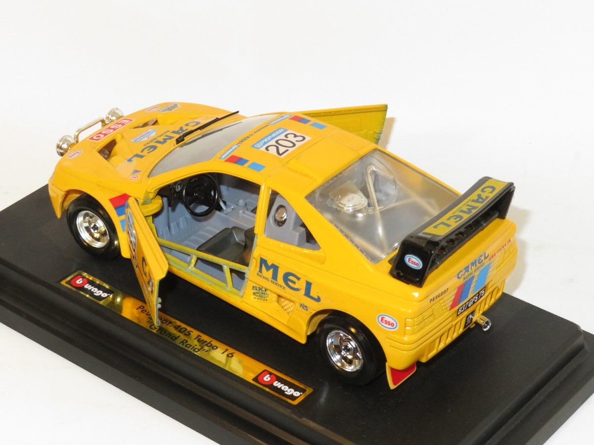 1/24 Burago - Peugeot 405 T16 Grand Raid - CAMEL RACING