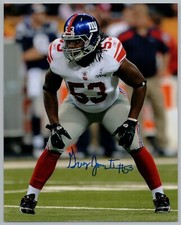 Greg Jones Authentic Hand Signed Autographed 8x10 Photo New York Giants