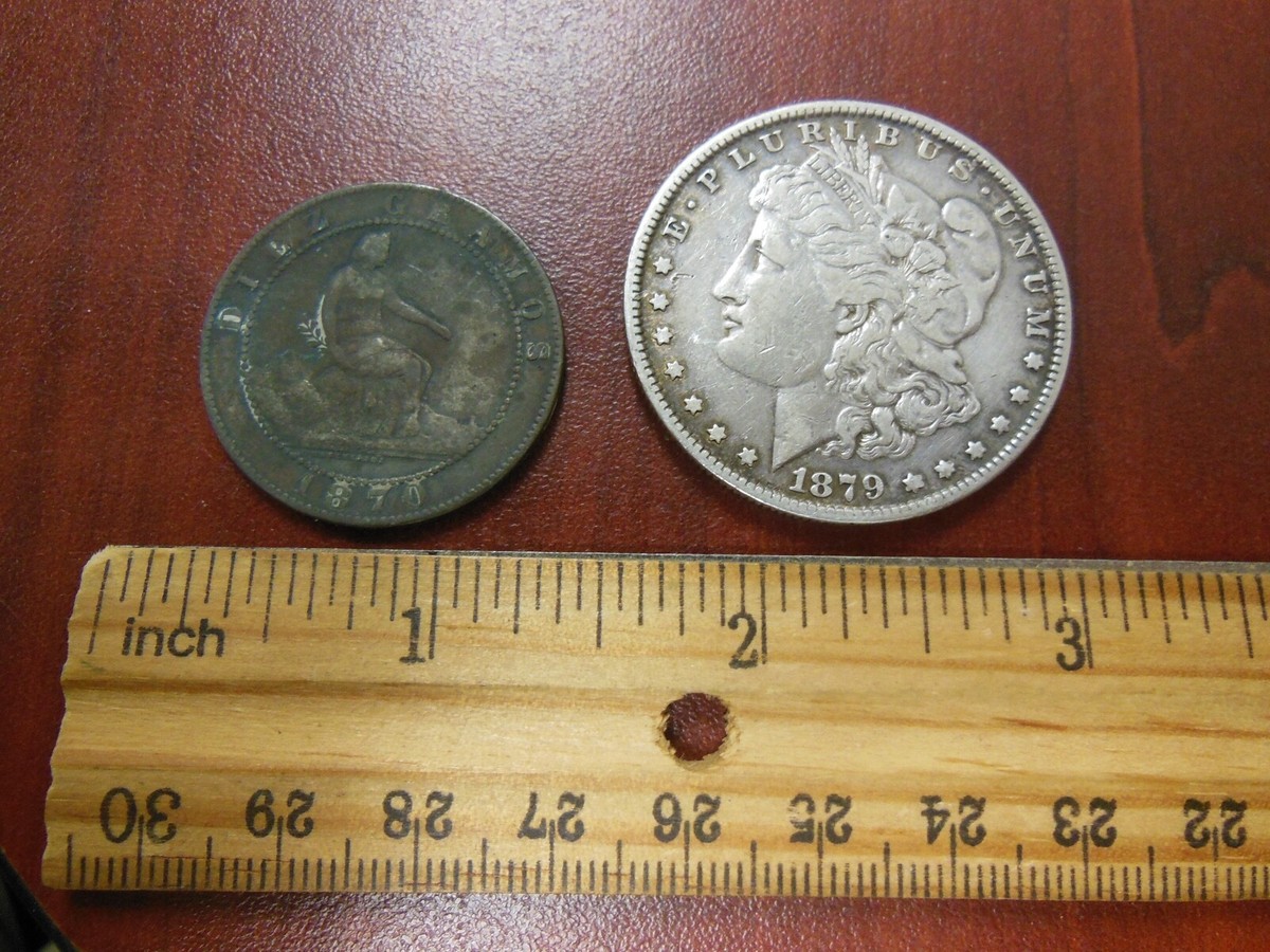 1870-OM Spain Ten (10) Centimos 