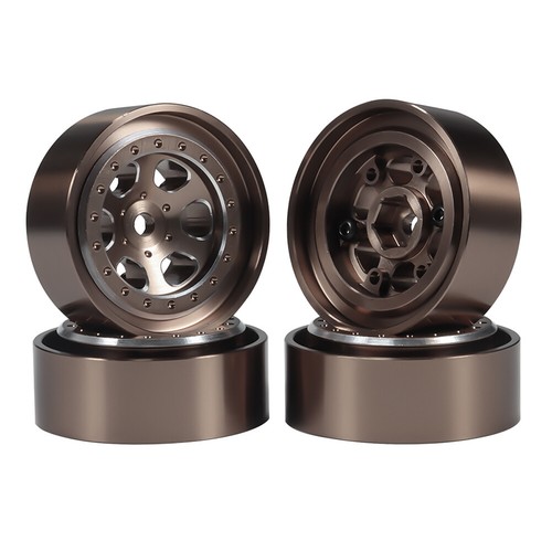 1.3" Aluminum Beadlock Wheel Rim/Rubber Tire For 1/18 TRX4M, 1/24 SCX24 RC Car - Picture 22 of 30
