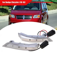 2Pack Left&Right LED Mirror Turn Signal Lights for 08-16 Chrysler Town & Country