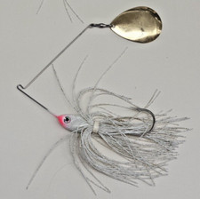 Handmade Custom One(1) Ounce Spinnerbait, #8 Blade, Ball Bearing, Silicone Skirt