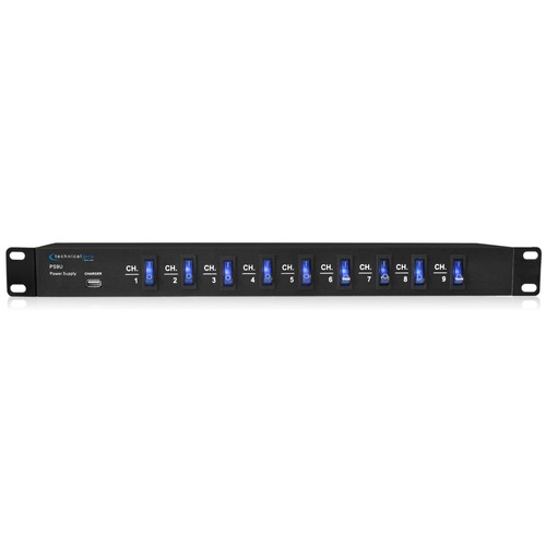 TPro Electric Rack Mount Power Strip w/ 9 Power Switches & 5V USB Charging Port - 第 1/7 張圖片