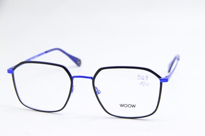 NEW WOOW RUSH HOUR 2 COL. 925 BLACK BLUE AUTHENTIC EYEGLASSES 54-19