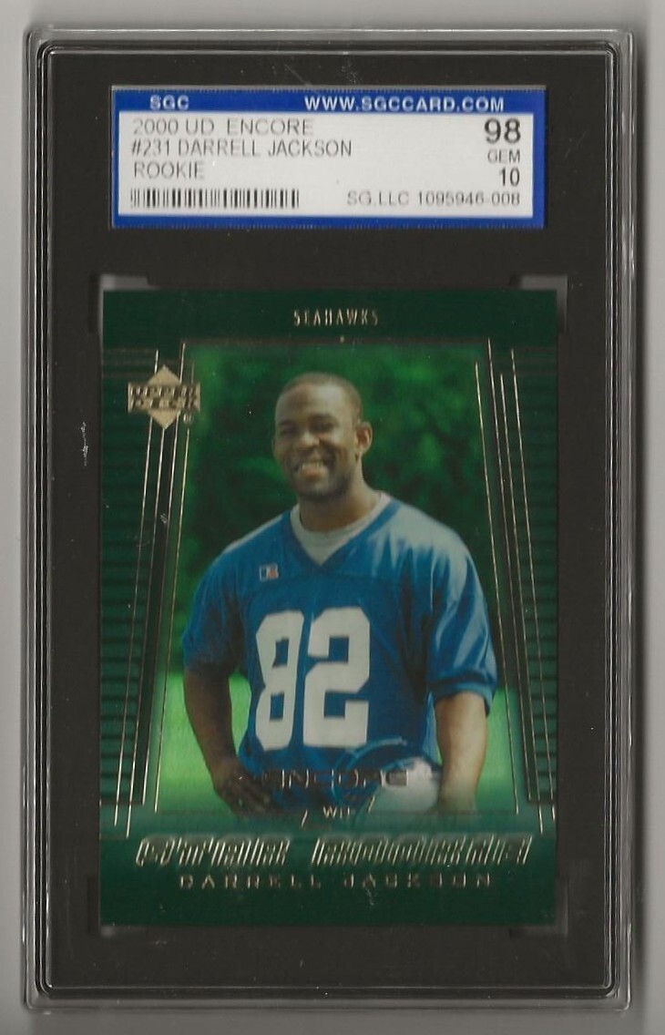 DARRELL JACKSON - 2000 Upper Deck Encore Star Rookie Card #231 Graded 10 (1236a)