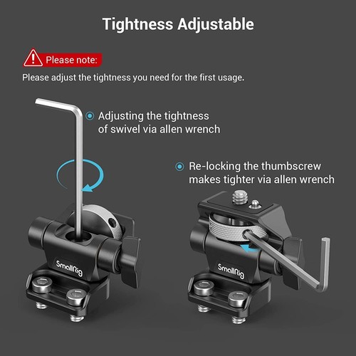 SmallRig Swivel and Tilt Adjustable Monitor Mount with 1/4" Screws Mount 2904B - Picture 5 of 8