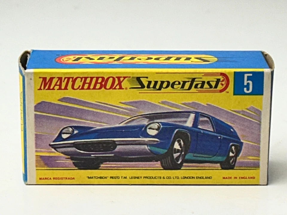 Matchbox Superfast No. 5 Lotus Europa with Original Box, Nice - Image 3 of 4