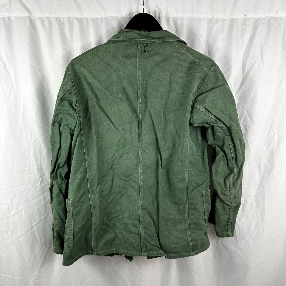ジャケット・アウター German Army HBT Work Coat Remake Replica WW2 US HBT Army Army Officer Jacket Men's Pure