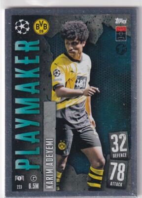 Topps Match Attax CL 23/24 Nr. 223 Karim Adeyemi Playmaker First Edition