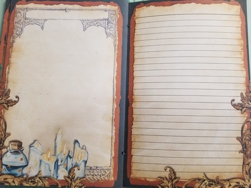 Junk Journal Blank Booklet "MAGICAL NIGHT 2" Woodland Handmade LG 8.5"x5.5" 40pg - Picture 13 of 16