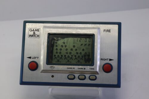 Nintendo Game & Watch Silver Fire RC-04 Made in Japan 1980 Great Condition #2 - Picture 1 of 20