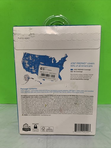 Brand New AT&T Calypso 16GB 5.5" Display Chameleon Blue Prepaid Smart Phone - Afbeelding 2 van 7
