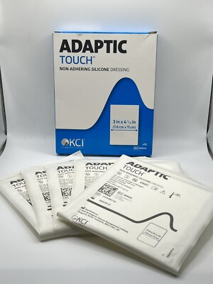 ADAPTIC Touch Non-Adhering Silicone Dressing 3'' x 4 1/4'' (Pack Of 5) REF 500502