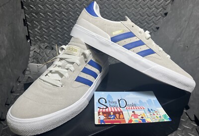 Adidas Busenitz Vulc 2 Crystal White Royal Blue MENs Sz 10.5 NEW wBox/tag IF9708