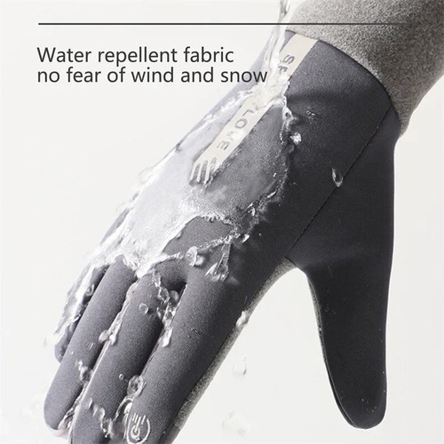Gloves for Women Work Thermal Cycling Bike Cold Waterproof Fleece Outdoor Mitten - Picture 11 of 25
