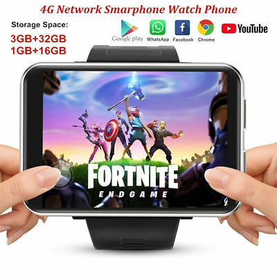 DM100 4G LTE Smart Watch 7.1 Phone GPS WIFI Camera 16GB/32GB Waterproof