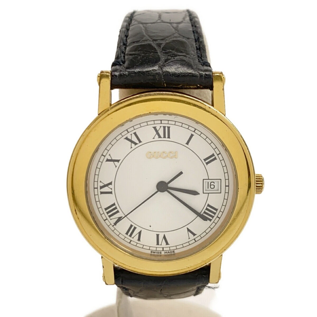 Ceinture cuir GUCCI 7200M quartz 2024,7 couleur or H11256 Miic