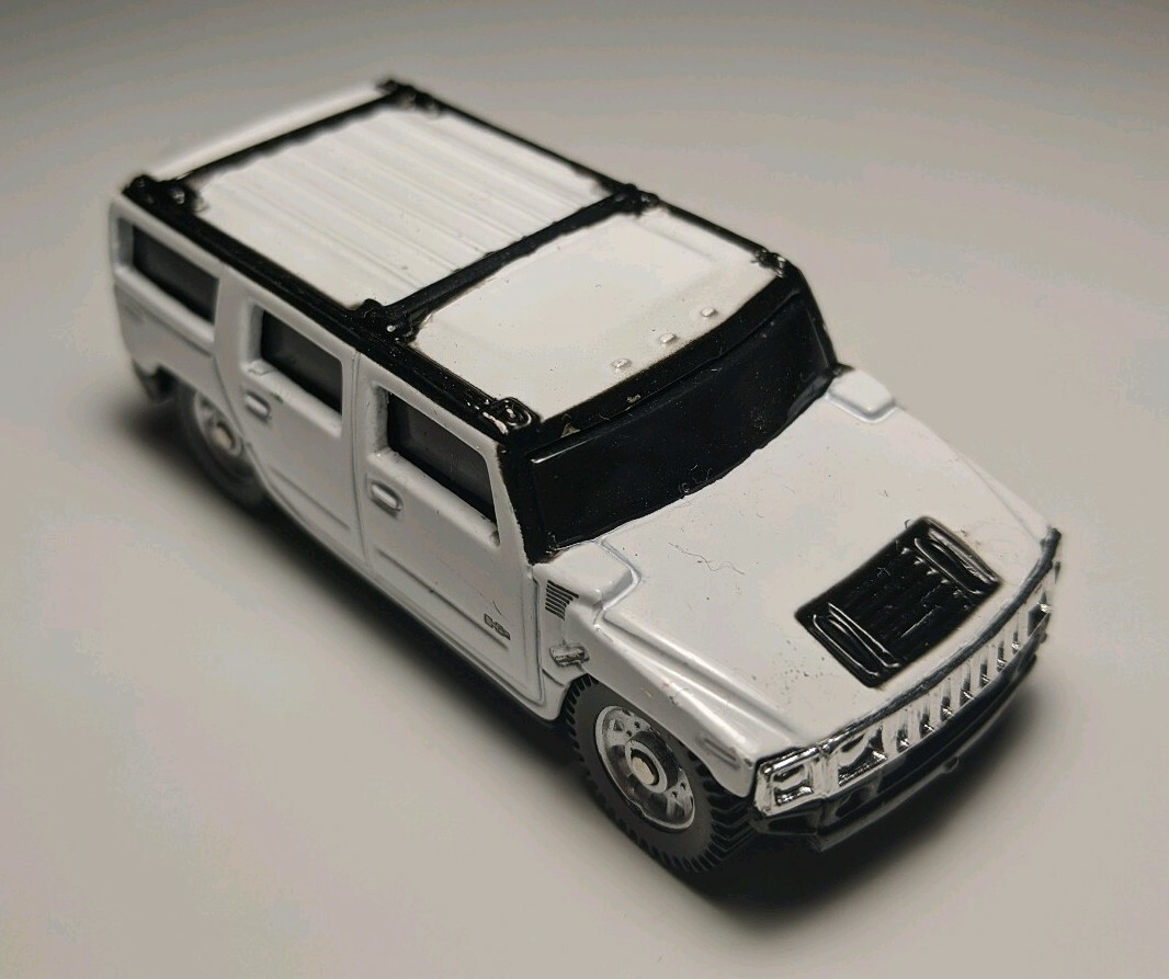 MAISTO White LOWERED HUMMER H2 SUV 1/64 DIECAST | eBay