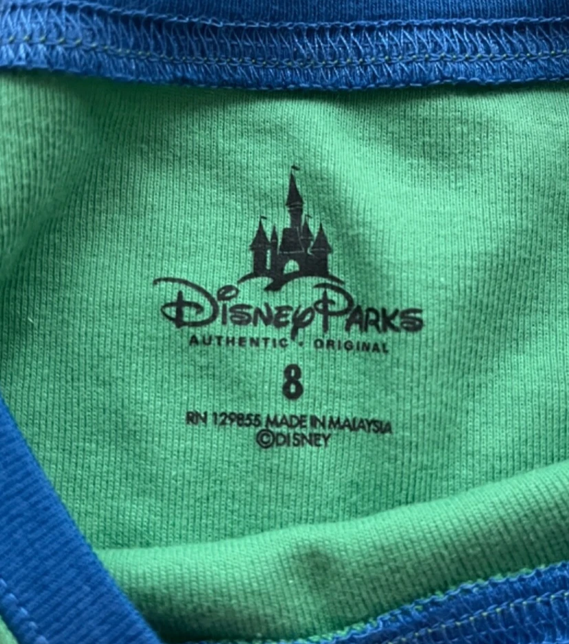 NUEVO Walt Disney World Auténtico Conjunto de Pijama Mickey Mouse Niños Pijamas Talla 8 Azul Foto 3 de 4