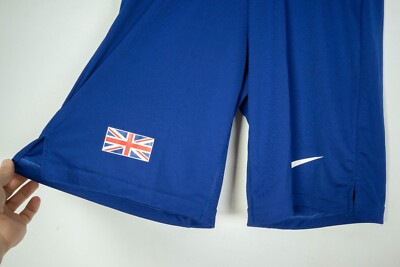 Nike Elite Pro Blue Team Great Britain Half Tights Shorts Trousers 