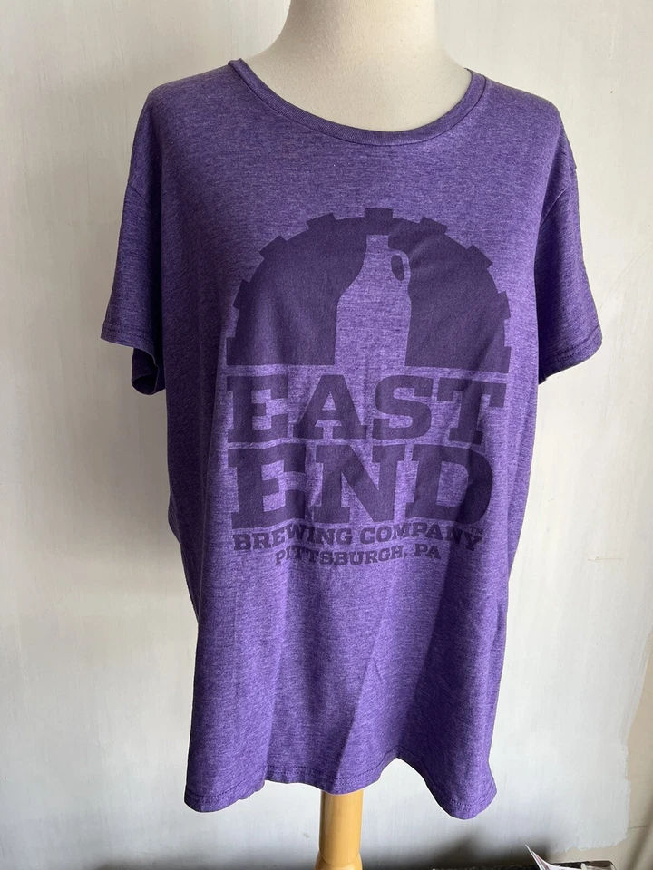 Camiseta Promocional Cerveza EAST END BREWING CO. Oficial Para Mujer Pittsburgh, PA Talla 2XL Foto 4 de 4