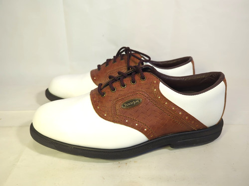 Footjoy eComfort Golf Shoes Woven Saddle Oxfords White Mens 57752 Size 8 Men ZZ