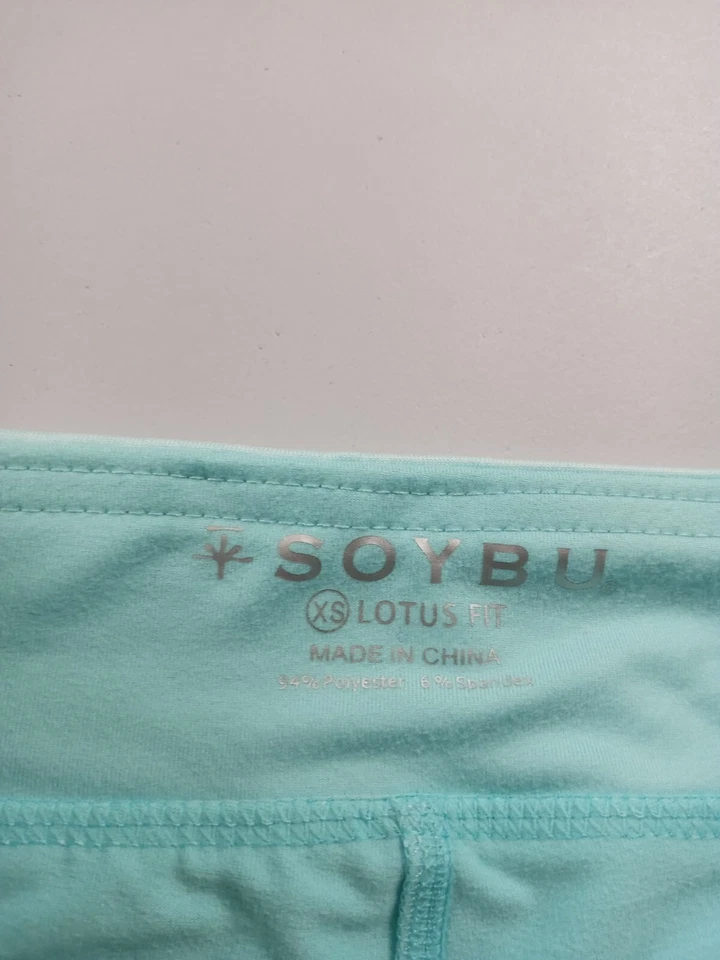 Soybu Skort Mujer Talla XS Lotus Fit Verde Rayas Athleisure Gorpcore Foto 2 de 4