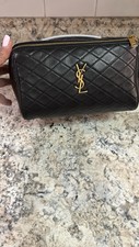  Saint Laurent Cassandre Quilted-leather Makeup Bag