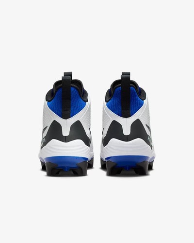 Nike Alpha Menace Strong Men's Size 9.5-12 Football Cleats II5139-101 white blue - Picture 4 of 9
