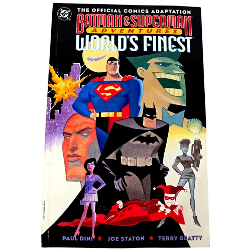 DC Comics Batman & Superman Adventures Worlds Finest 1997 Graphic Novel Book VTG