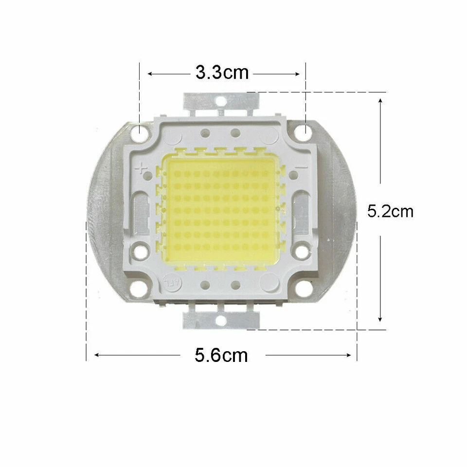 led chip 100w cob high power 100 watt DC 32V 36V cool white light for floodlight - Image 2 of 4