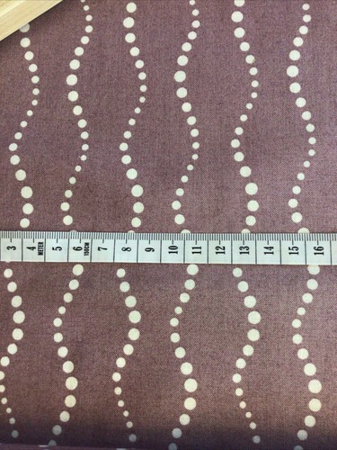 1 x Fat Qtr Lucky Penny Mauve 100% Cotton Makower Fabric Sewing/Quilting - Picture 2 of 2