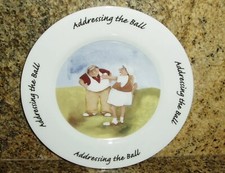 Erica Oller original artwork by House of Prill ADDRESSING THE BALL Plate