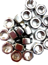 M8 X 1.25 METRIC STAINLESS STEEL HEX NUTS A2-70 PACK OF 20 PIECES