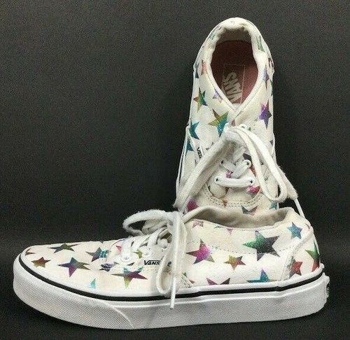 metallic rainbow vans