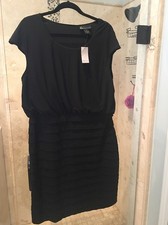 NEW Nwt Bandage Sexy BLACK IN CLASSIC DRESS SIZE 16 1X LANE BRYANT